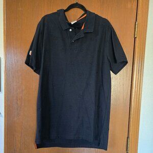 Nike Sportswear Men's Black Polo Shirt with Black stars w/ shoebox graphics XL